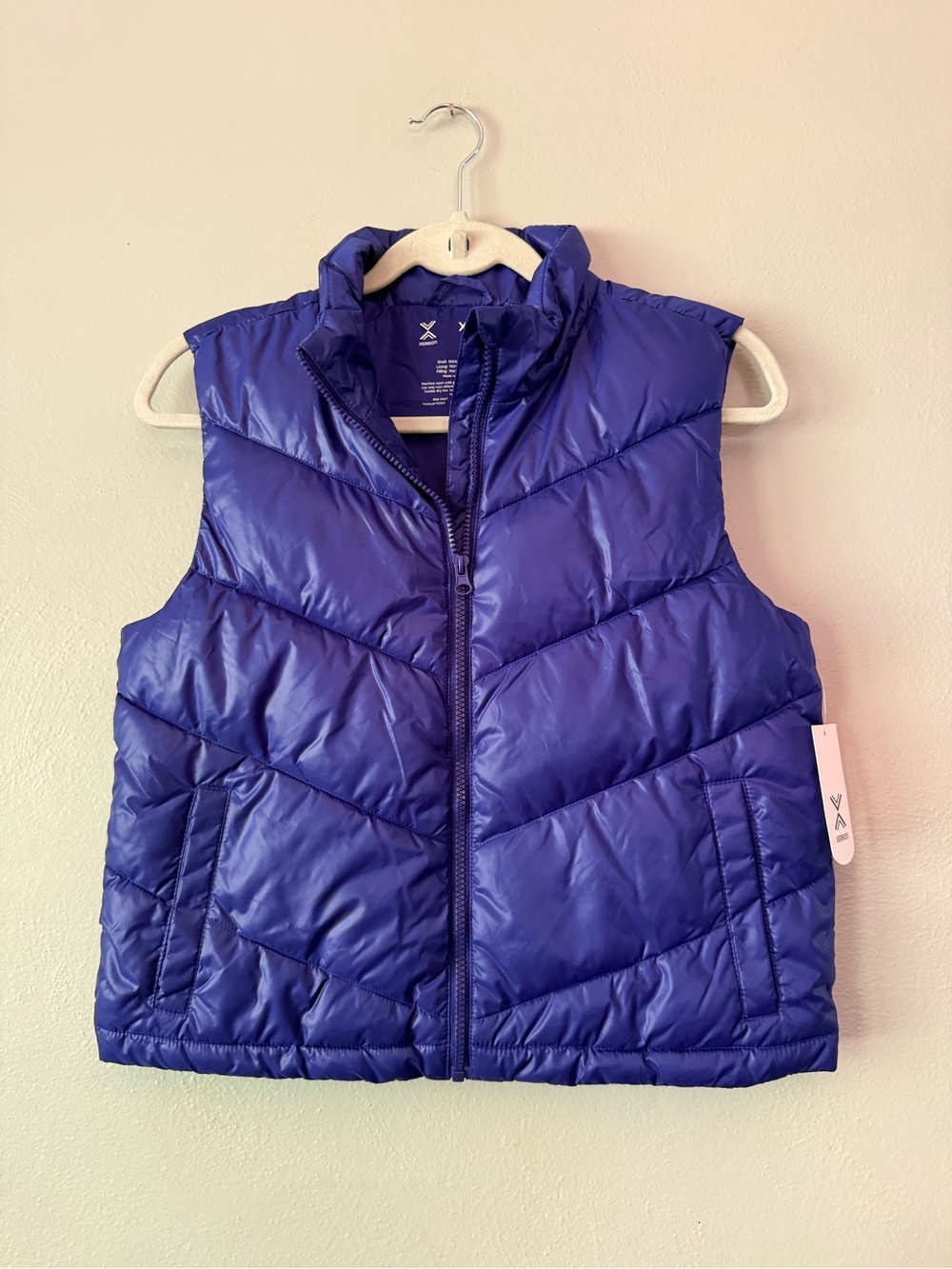 Xersion Girls' Quilted Puffer Vest - Blue